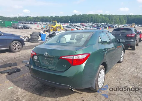 2016 Toyota Corolla Le из США, поврежденный, VIN 2T1BURHE5GC575454